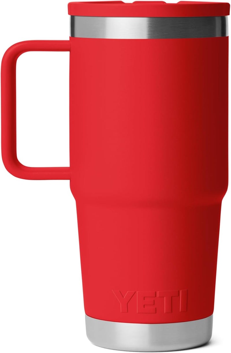 YETI Rambler 20 oz Travel Mug with Flip Straw Lid – Stainless Steel, Vacuum Insulated, Leakproof, Cup Holder Friendly - Image 3